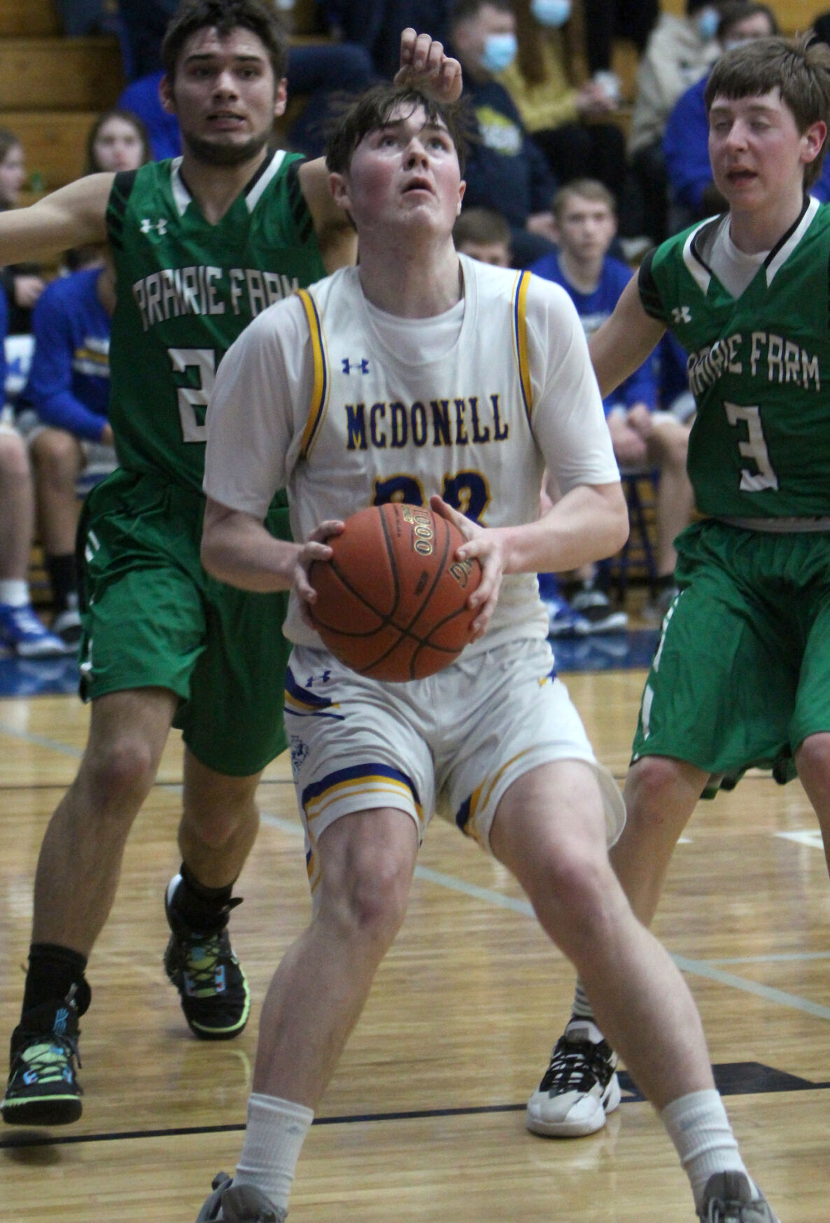 Prairie Farm at McDonell boys basketball 3-1-22